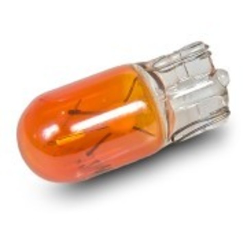 ЛАМПА ГАБАРИТНАЯ БЕСЦОКОЛЬНАЯ 12V 5W ЖЁЛТАЯ ДИАЛУЧ WY5W