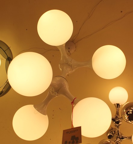люстра Next DNA Glass Ceiling Lamp  5 белая