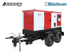 Дизельный генератор Азимут ЭД-150-Т400-2РКМ9 Baudouin на шасси в кожухе с автозапуском