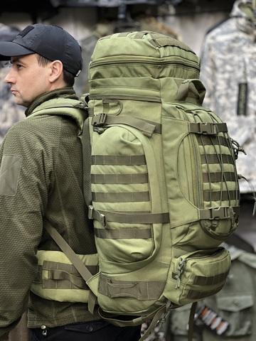 Рюкзак рейдовый 7.62, 100 л, Олива