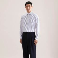Сорочка мужская Seidensticker Slim Fit 01.849889-15 в синюю полоску