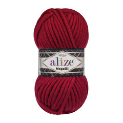Пряжа ALIZE "Superlana Megafil" 56 красный