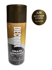 Эмаль-аэрозоль металлик античная бронза DECORIX (520 мл)