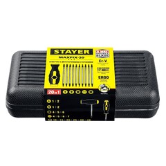 STAYER Hercules-20-in-1, 20 предм., отвертка с переставными стержнями (2513)