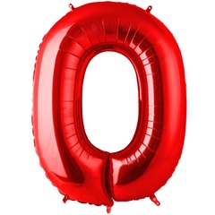 Шар Г 40''/102 см, Цифра, Красный 