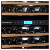 Винный шкаф Cellar Private CP043-2TBH черная дверь со скрытой рукояткой