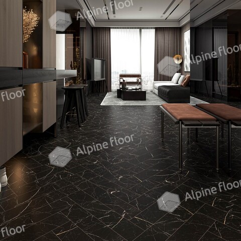 Каменно-полимерный ламинат (SPC) Alpine Floor - Адамант Паркет Неро (ECO 31-11)