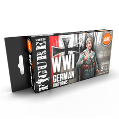 Набор красок AK interactive WWI German Uniform Set 3G, 6 красок