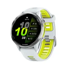 Умные часы Garmin Forerunner 970, 47mm, Titanium Whitestone / Yellow Band (010-02969-11)