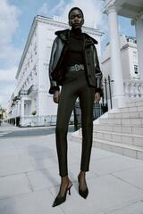 ZARA ЛЕГИНСЫ С ПОЯСОМ, ЧЕРНЫЙ