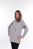 Толстовка для беременных 09160 серый меланж