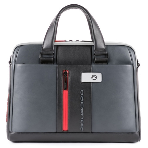 Сумка Piquadro Urban, серый/черный, кожа натуральная (CA4098UB00/GRN)