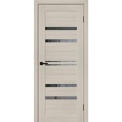 Купить Межкомнатная дверь экошпон Bravo-30.Л Cream Melinga / Mirox Grey