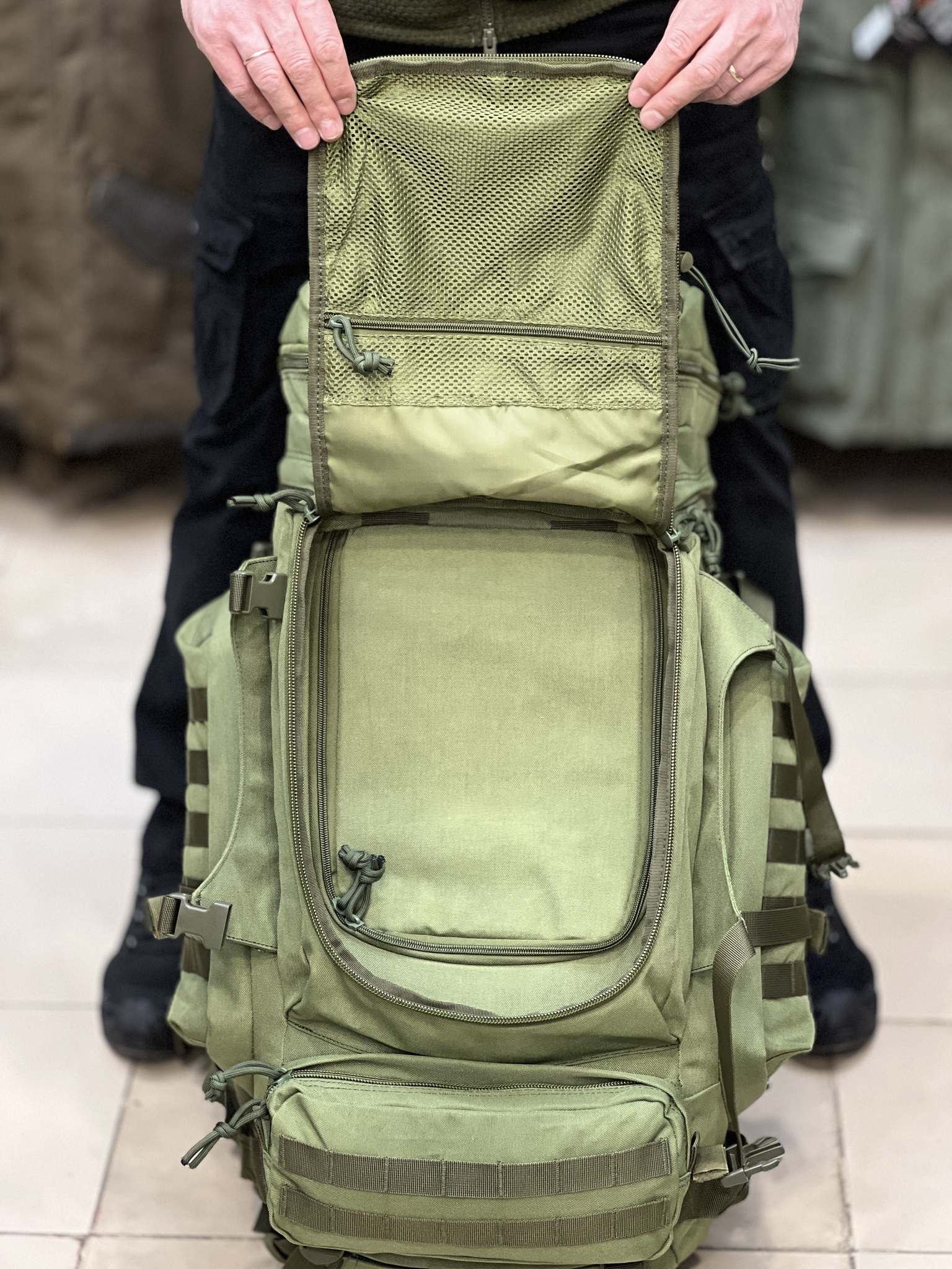 Рюкзак рейдовый 7.62, 100 л, Олива