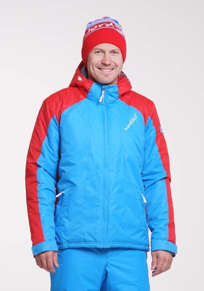 Nordski National утепленный лыжный костюм мужской Blue-Black - 2