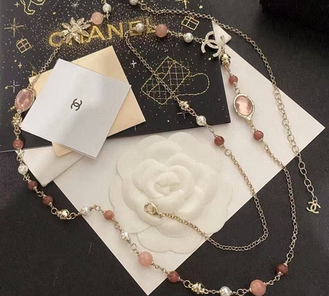 45189- Бусы -колье длинное со вставками из жемчуга CHANEL