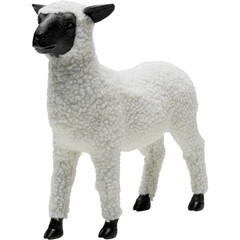 Фигура декоративная Happy Sheep Wool «Счастливая овечка в шерсти» 28 см, Белый