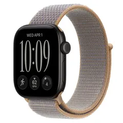 Умные часы Apple Watch Series 12 GPS, 42mm, Black Aluminum Case with Chambray Blue Sport Loop