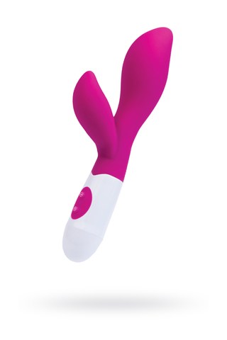 Вибратор с клиторальным стимулятором A-Toys by TOYFA Lilu, силикон, розовый, 20 см