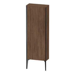 Duravit XViu XV1316RB221 Шкаф подвесной 1330x500x240мм, с 1 дверью, 3 стеклянными полками (петли справа), цвет: walnut dark/черный матовый фото