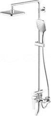 Душевая колонна Bravat Source настенная с одной ручкой (с изливом), хром (F6173218CP-A-ENG)