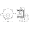 Ideal Standard Ceraline A7388XG Встраиваемый смеситель для душа