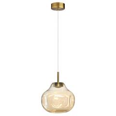 5097/4L PENDANT ODL25 363 античн.бронза/янтарный/металл/стекло Подвес LED 4W 4000K 388Лм VASO