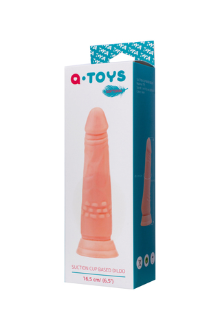 Реалистичный фаллоимитатор A-Toys by TOYFA Ramp, TPE, телесный, 18 см