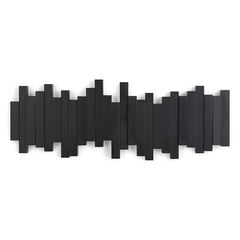 Настенная вешалка Sticks черная