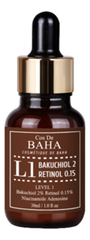 Cos De BAHA Мягкая антивозрастная сыворотка с бакучиолом и ретинолом - Bakuchiol2% retinol 0.15% (L1), 30мл