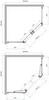 BelBagno Uno-195 UNO-195-P-2-90-C-CR Душевой уголок пятиугольный, 90x90, цвет: хром