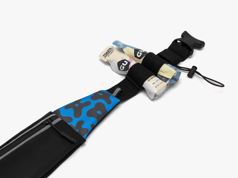 Поясная сумка для бега Enklepp Run Belt 365 trap-black flowers-blue
