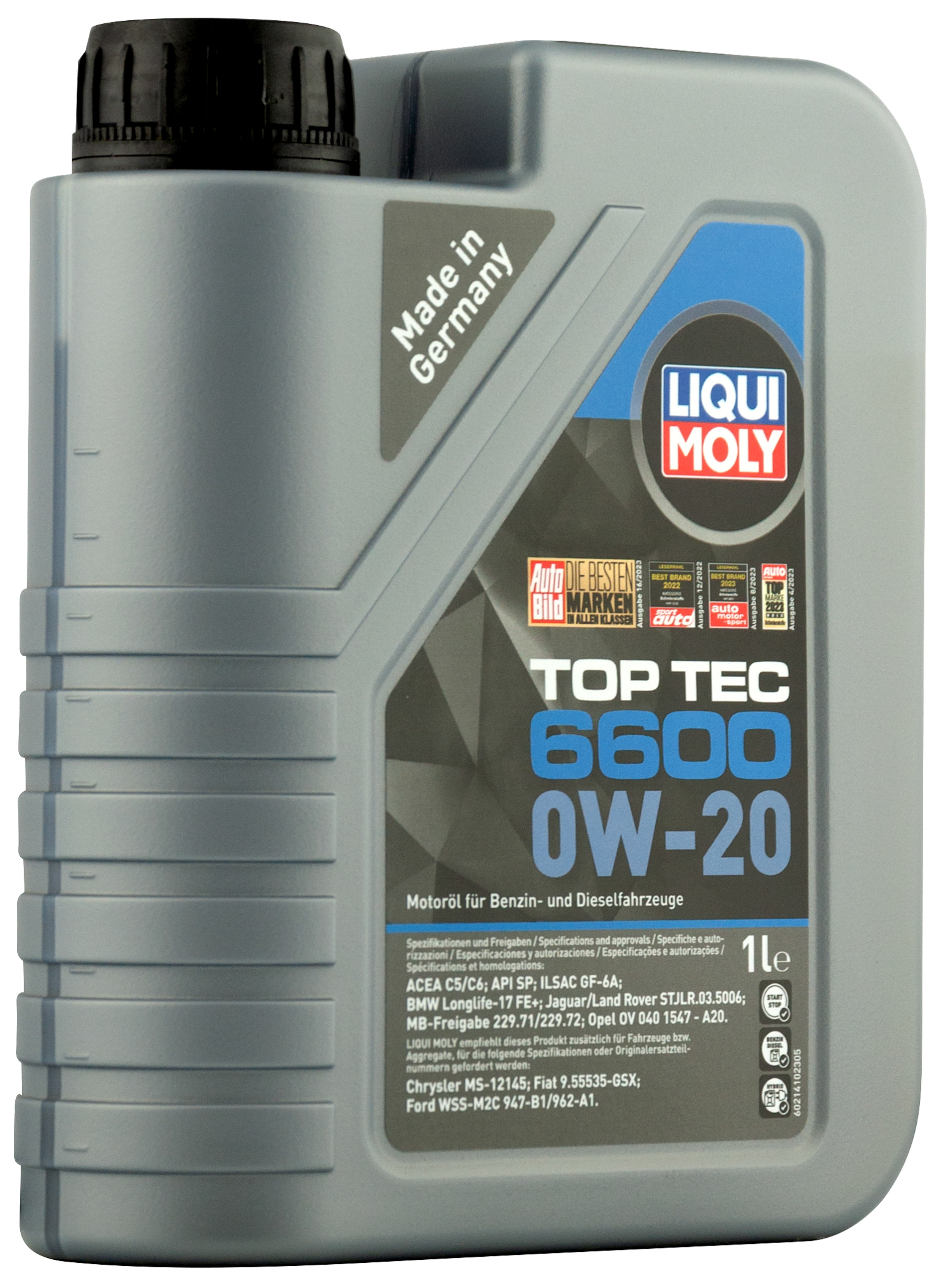 Моторное масло Liqui Moly Top Tec 6600 0W20 hc-синтетическое 1л