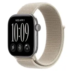 Умные часы Apple Watch Series 12 GPS, 42mm, Space Gray Aluminum Case with Limestone Sport Loop