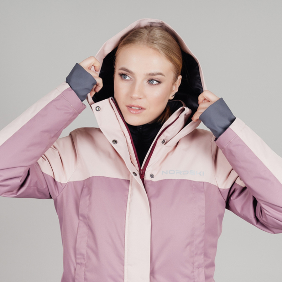 Теплая парка женская Nordski smoke rose - 6
