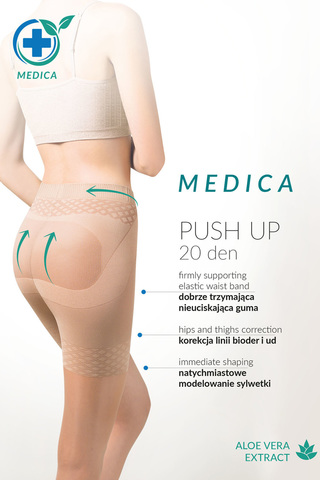 Телесные колготки с эффектом утяжки и push-up Medica Push-Up 20 den