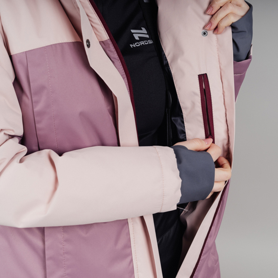 Теплая парка женская Nordski smoke rose - 10