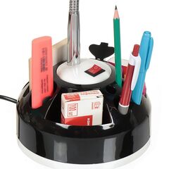 Светильник настольный с пеналом, E27, 40 Вт, черный, SPE17156-17H
