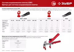 ЗУБР СВП, комплект: 1,7 мм, зажим + клин, 50 + 50 шт, система выравнивания плитки (3383-H50)