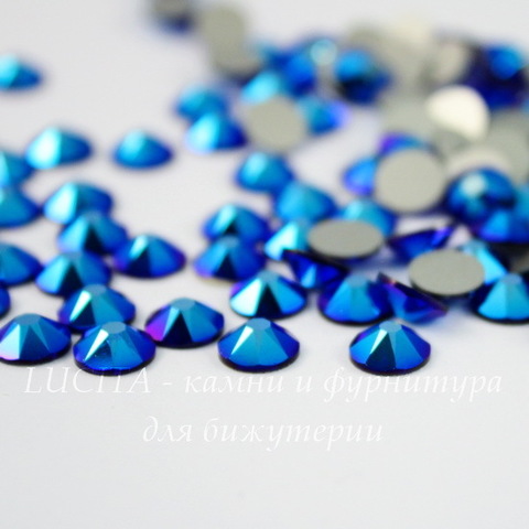 2088 Стразы Сваровски холодной фиксации Cobalt Shimmer ss 12 (3,0-3,2 мм), 10 штук