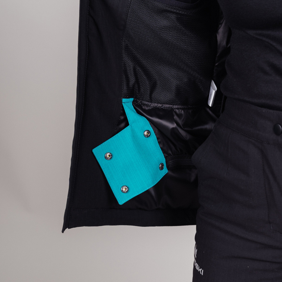 Женская горнолыжная куртка Nordski Lavin black-malachite - 9
