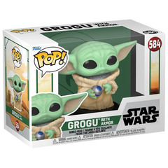 Funko POP! Bobble Star Wars Book of Boba Fett Grogu with Armor (584)