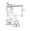 Hansgrohe Tecturis E 73051140 Смеситель для раковины встраиваемый 23 см (золото матовое)