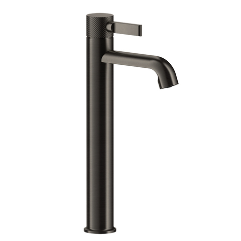 Gessi Inciso 58004#299 Смеситель для раковины на 1 отверстие, высокий h=337мм, без донного клапана Цвет: nero XL