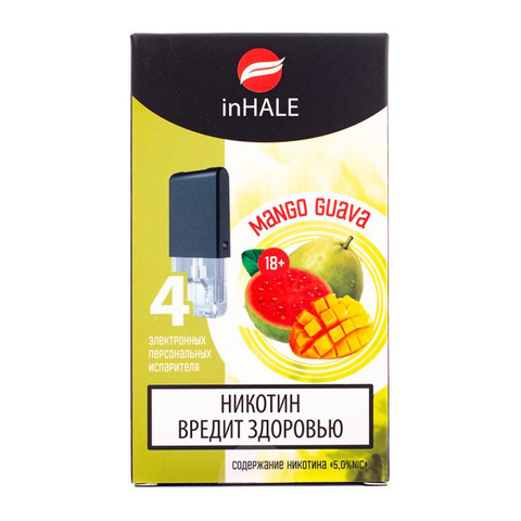 Картридж INHALE 2% (упаковка - 4 шт) Манго Гуава - Mango Guava