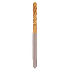 Метчик №10 -24-UNC (Машинный, винт.) DIN371 HSSE-TiN C/2-3P R45 70мм a=4,9 H-Tools 74710ETHT