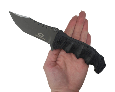 Складной тактический нож Lion Сlaw, black, WithArmour, WA-018BK