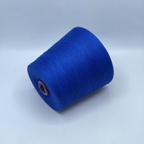 Бобинная пряжа,Cotton combed, 1693м. 100%Хлопок, Синий электрик(186), 39147
