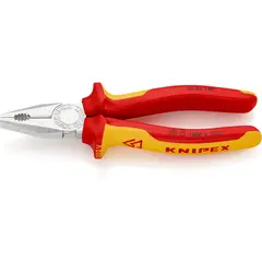 Плоскогубцы комбинированные хромированные 180 мм Knipex 03 06 180