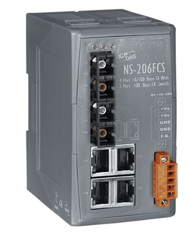 Коммутатор ICP DAS NS-206FCS CR